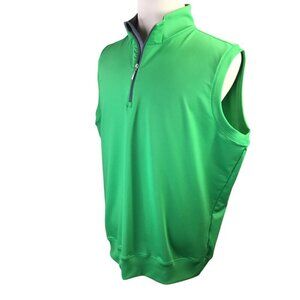 Carnoustie Performance Golf Vest 1/4 Zip XL Sleeveless Pullover Logo Mock Neck